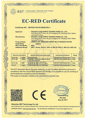 Zertifizierung des Datenloggers ws1-CE