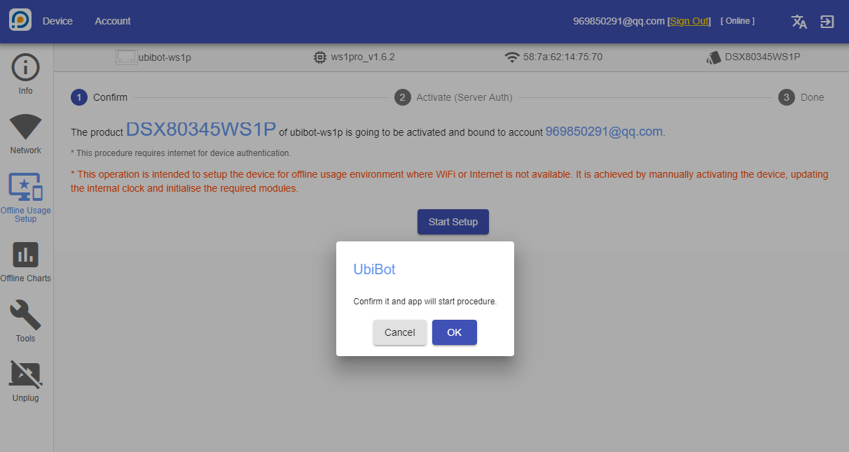 Konfiguracja użytkowania w trybie offline