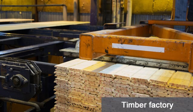 monitorowanie temperatury i wilgotności w fabryce drewna