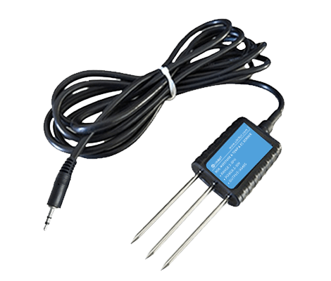 Wielofunkcyjny czujnik glebowy do pomiaru przewodnictwa elektrycznego (EC), wilgotności i temperatury, kompatybilny z GS1