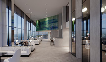 Czujnik AQS1 monitorujący jakość powietrza w restauracji, pomagając utrzymać zdrowe i komfortowe środowisko dla gości